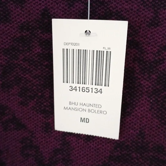 Her Universe Disney NWT  Haunted Mansion Sweater Jacket Size Medium - Picture 6 of 7